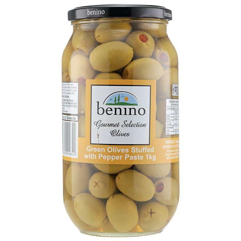 Benino Green Stuffed with Pepper Paste 1kg