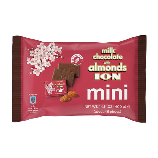 Ion Milk Almond Chocolate Mini 400g (46 Pieces)