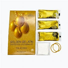 Benino Golden Gelatin Easter Egg Colouring Kit 30 eggs