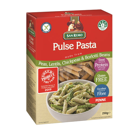 San Remo Pulse Pasta (peas, Lemtils, Chickpeas & Borlotti beans) gluten free 250g