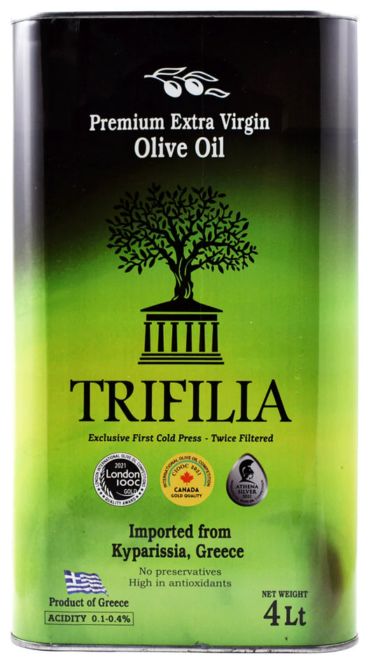 Trifilia Extra Virgin Olive Oil 4 Litres