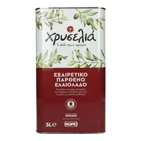 ( ΧΡΥΣΕΛΙΑ) Hryselia Extra Virgin Olive Oil  4 litres