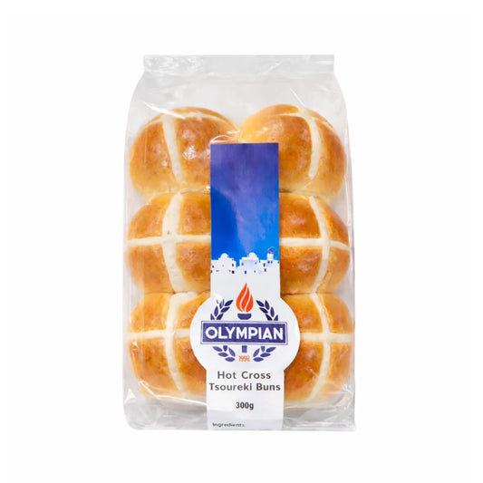 Olympian Tsoureki Hot Cross Buns