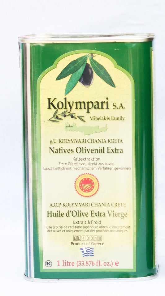 Kolymbari Extra Virgin Olive Oil 1 Litre tin