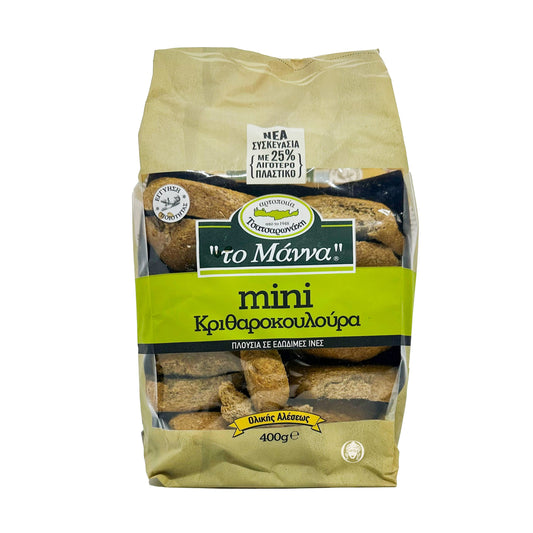 The Mana Mini Barley Round Rusks 400g