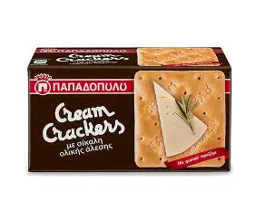 Papadopoulos Cream Crackers whole meal 175g
