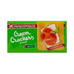 Papadopoulos Cream Crackers Wheat Sugar Free
