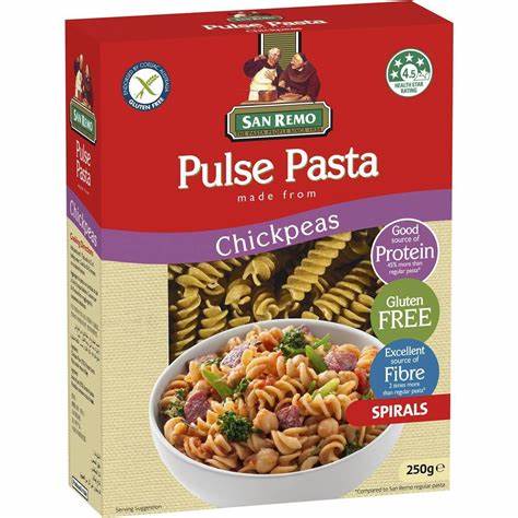 San Remo Pulse Pasta Spirals Gluten Free 250g